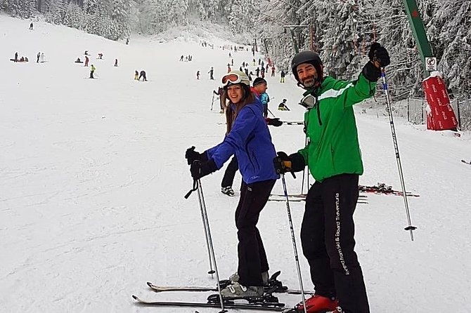 Ski lessons for couples in Poiana Brasov.