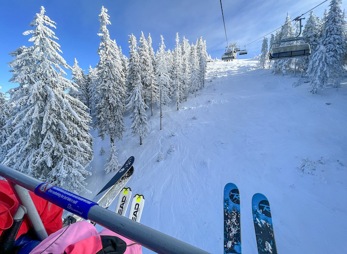 advanced ski lessons in Postavaru Massif